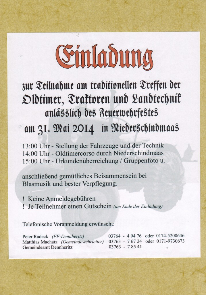 Einladung 2014