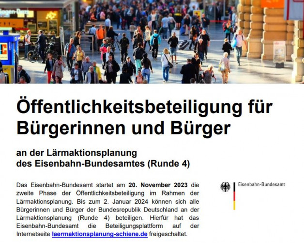 Öffentlichkeitsbeteiligung für  Bürgerinnen und Bürger