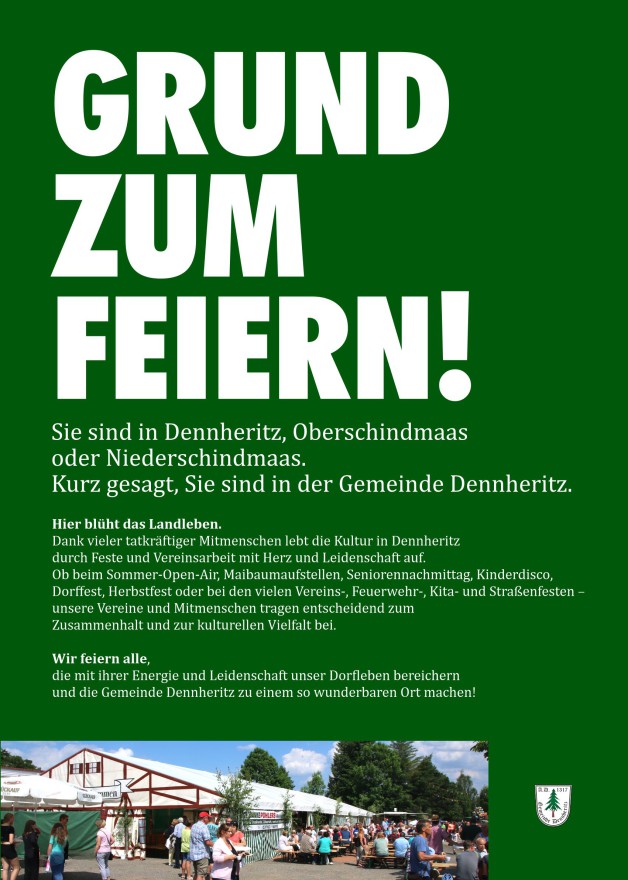 Grund zum Feiern! – Sind in Dennheritz …